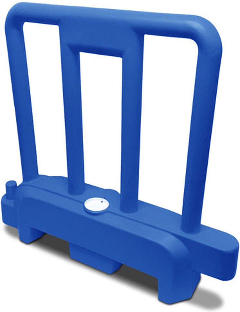 Kunststof vulbaar afzethek barrière Blauw 112 x 100 cm | Afzetting - Afzetten - tijdelijke Vangrail | Verkeer - Veiligheid | De Veiligheids-winkel